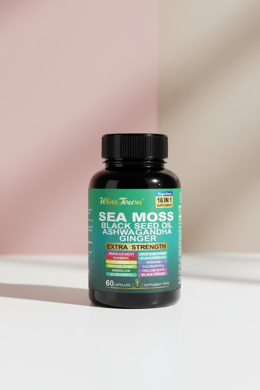 Sea Moss Black Seed Oil Ashwagandha professional product image
