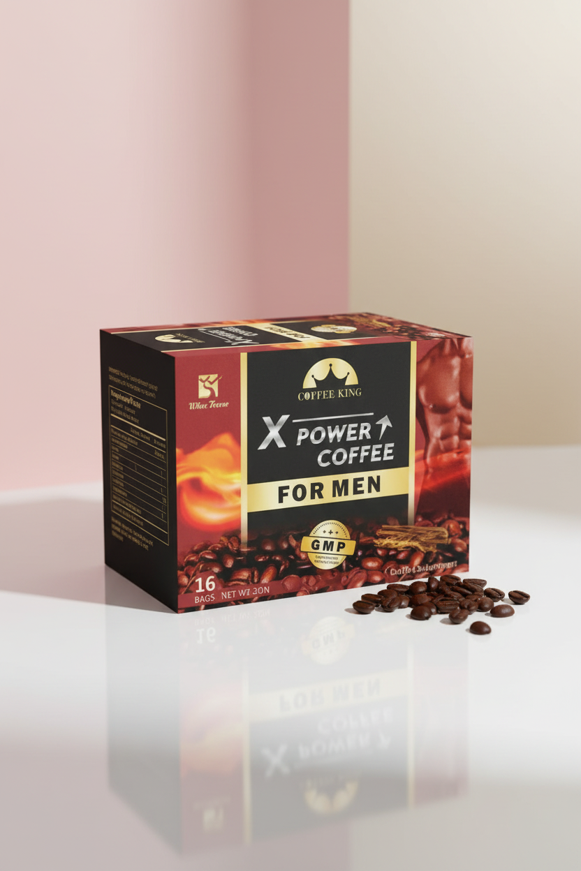 X Power Coffee For Men professional product image